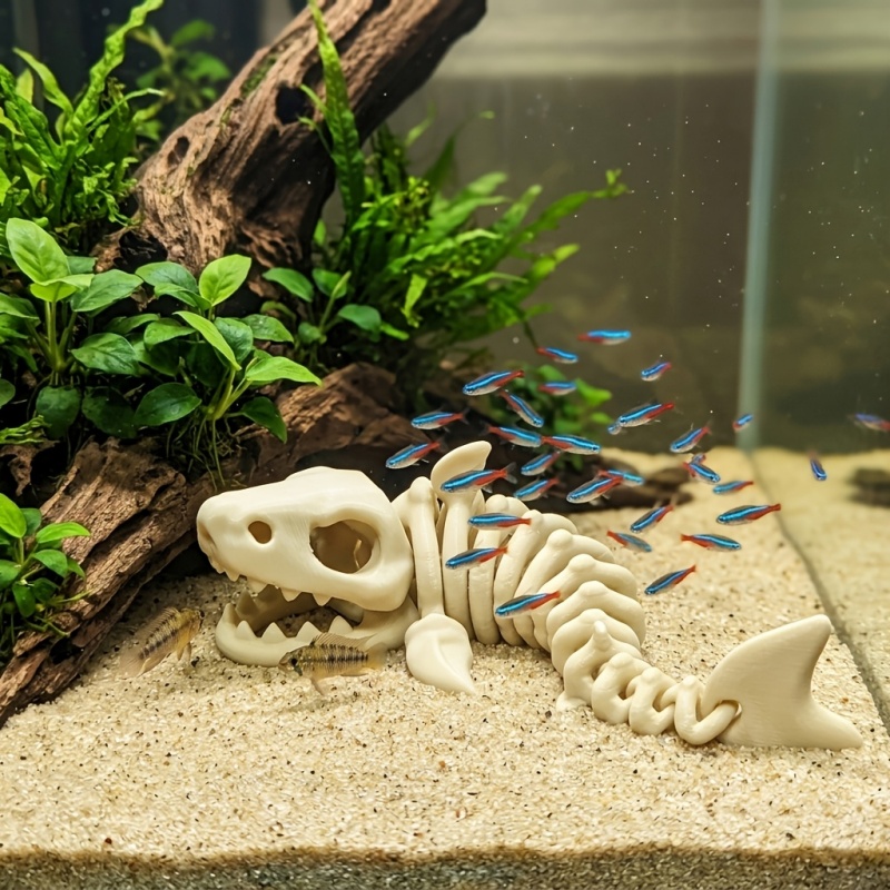 Aquarium Fish Shark - 1 шт. 17 см. Тематическое украшение