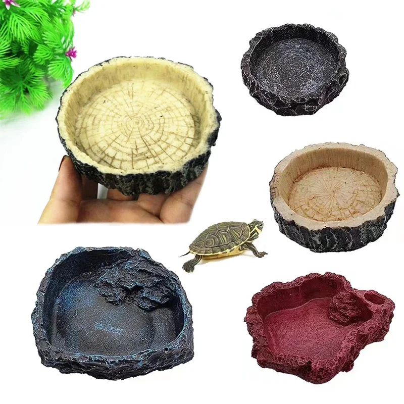 Aquarium Fish Feeder - Миска для кормления рептилий, смола, аквариумная