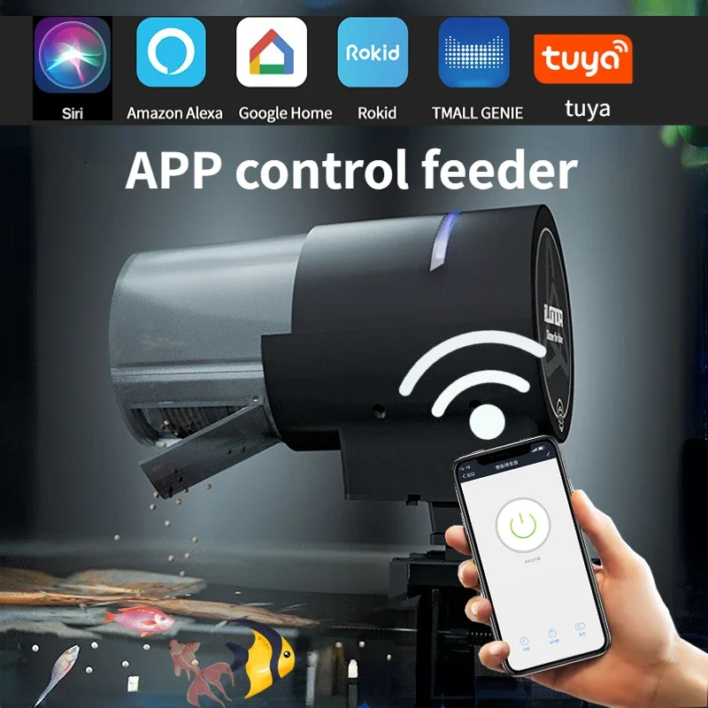 Aquarium Fish Feeder - iLONDA Новая Wi-Fi автоматическая кормушка для