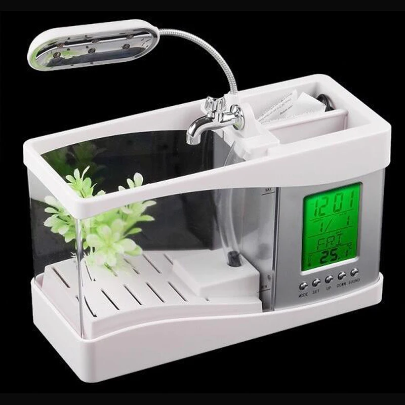 Настольный мини-аквариум USB с – обзор и цена Aquarium Fish Electric