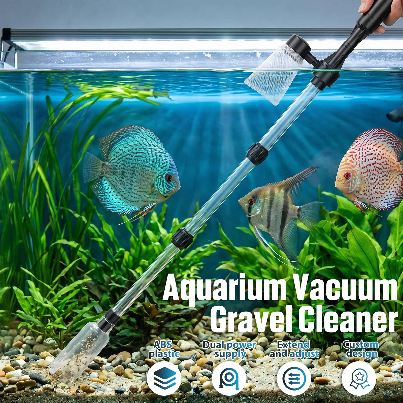 Вакуумный очиститель грунта дл – обзор и цена Gravel Vacuum Cleaner