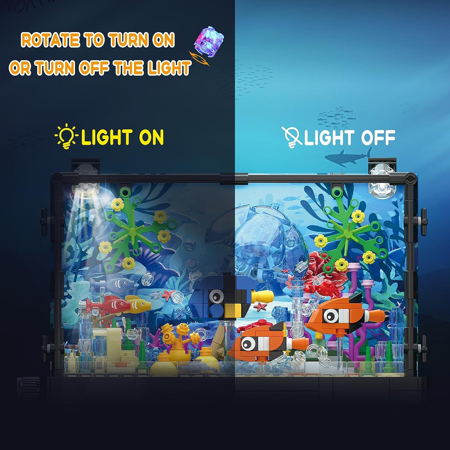 MOC Ocean Fish Tank Набор стро – обзор и цена Aquarium Fish Game