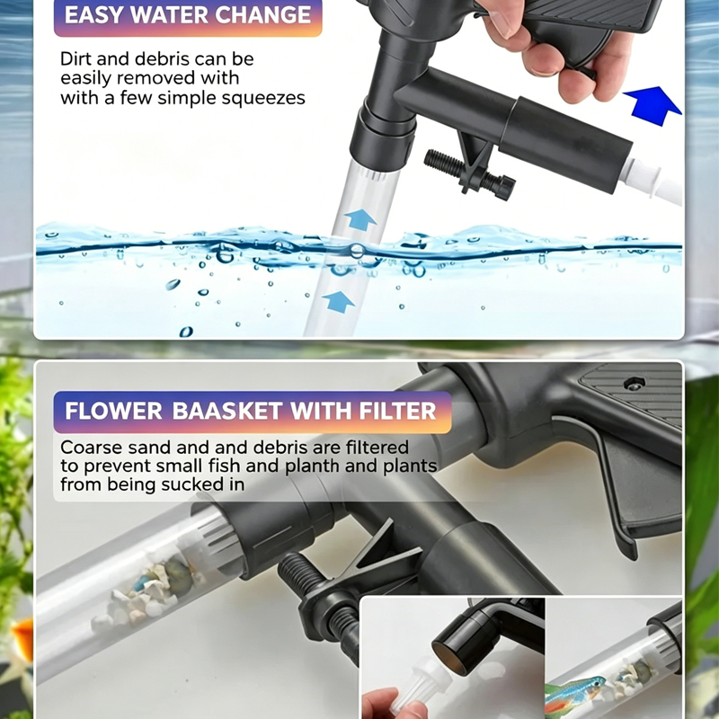Насос для замены воды в аквари – обзор и цена Gravel Vacuum Cleaner