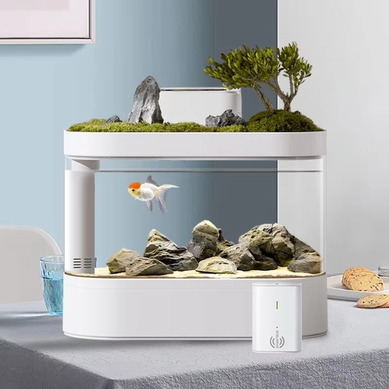 Настольный умный аквариум с ав – обзор и цена Aquarium Fish Feeder