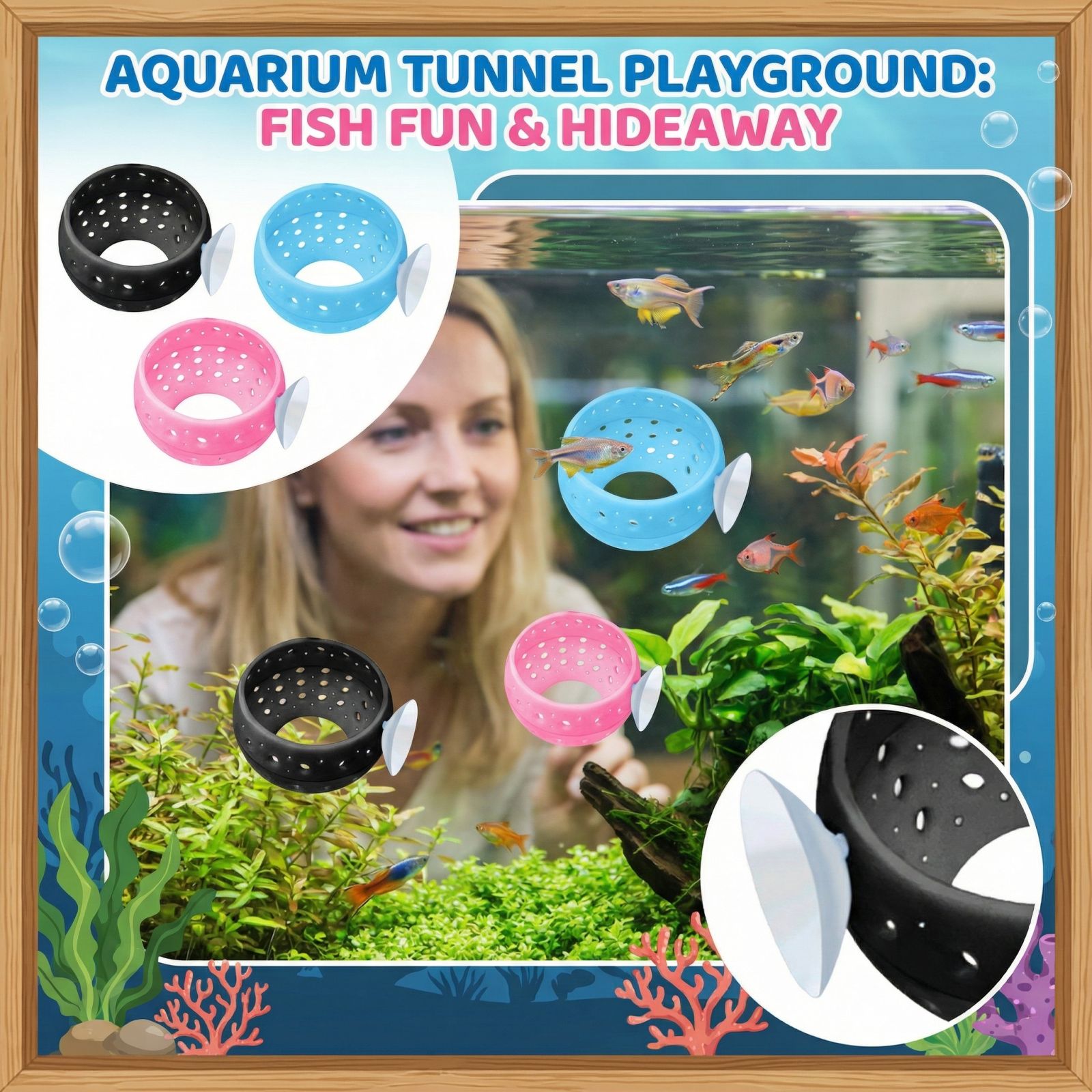 Туннель-убежище Betta Bulb для – обзор и цена Aquarium Fish Hide