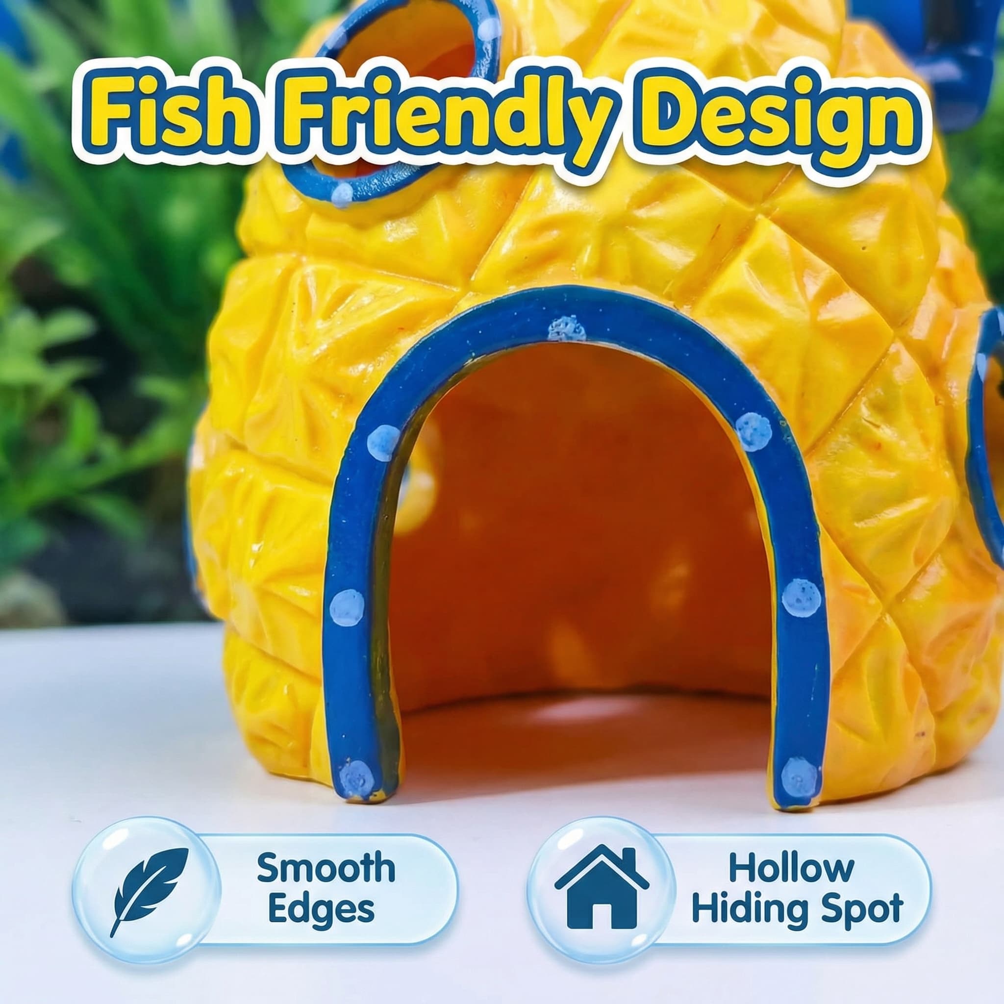 Декор для аквариума «Ананасовы – обзор и цена Aquarium Fish Hide