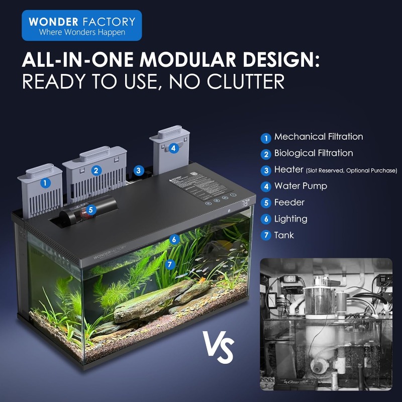 Умный аквариум, стеклянный акв – обзор и цена Aquarium Fish Feeder